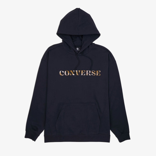 Толстовка Converse BRUSH STROKE CAMO HOODIE BLACK 10025994-001