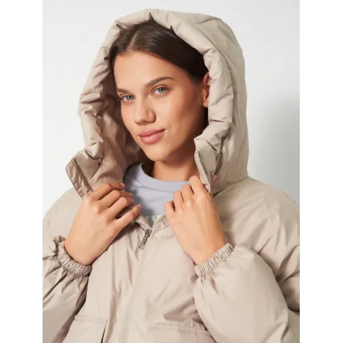 Куртка короткая с капюшоном женская Converse 10026803-251 Розовая