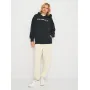 Худые теплое оверсайз женское Converse Wordark Fleece Hoodie Eb Black 10025690-001
