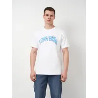 Футболка хлопковая длинная мужская Converse ind Gardening Tee Lakeside Blue 10027344-102 White