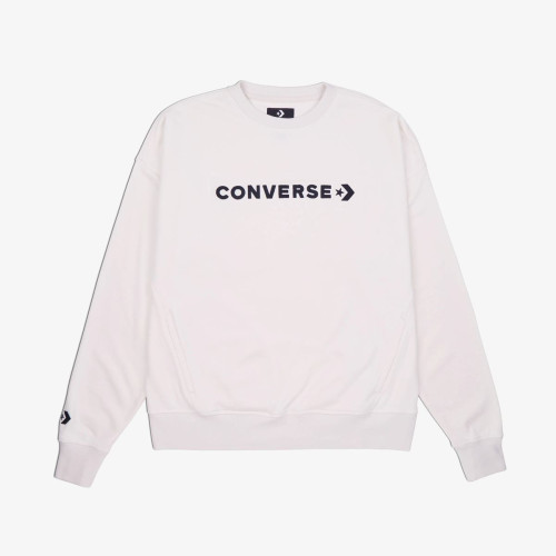 Толстовка Converse WORDMARK BIG LOGO BOYFRIEND CREW EGRET 10026159-286