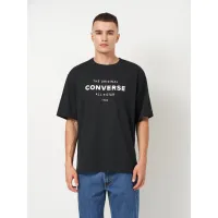 Футболка хлопковая длинная мужская Converse CV5T202 Black